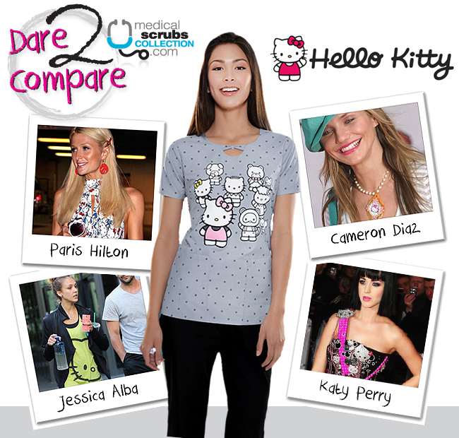 Hello Kitty Scrubs and Celebs Latest Trends