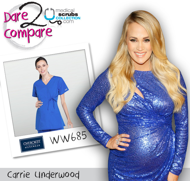 Carrie and Her Blue Baby Bump