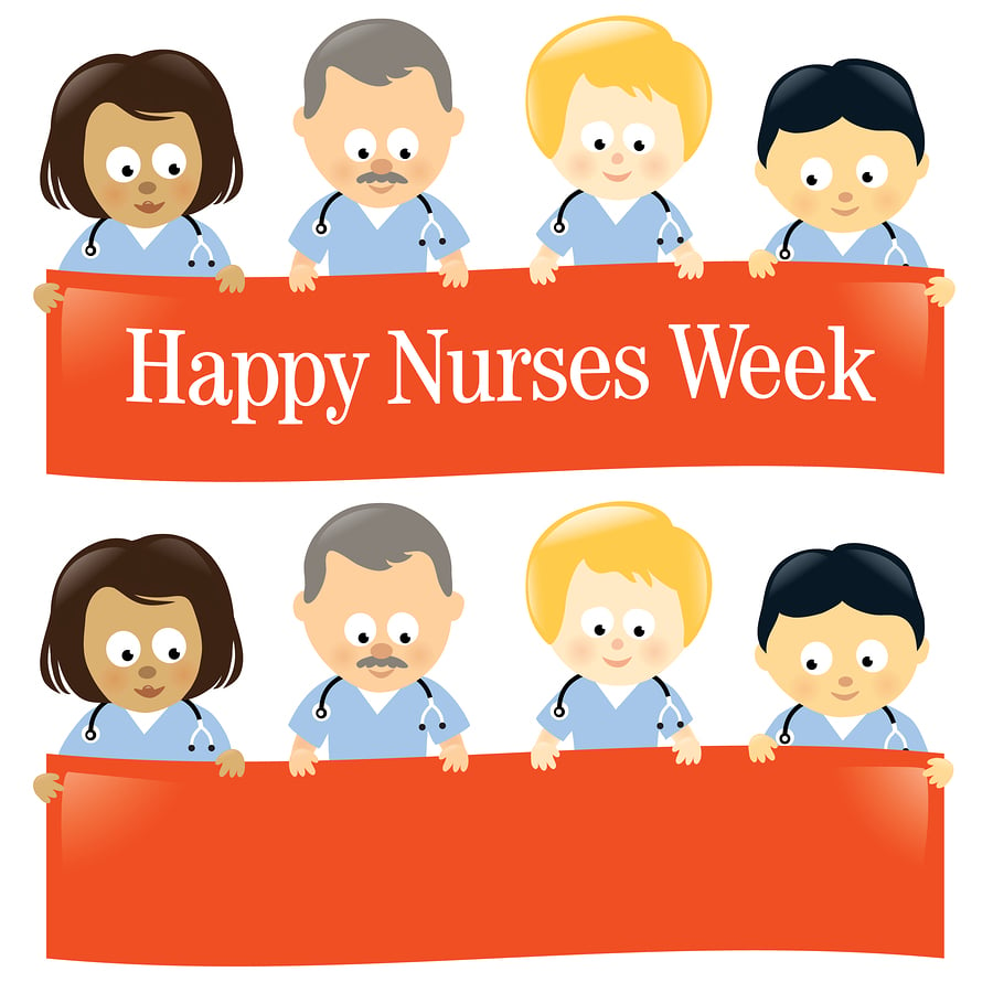 Happy Nurses Week Isolated