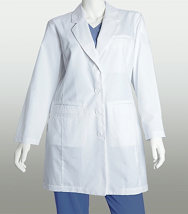 Barco Women's 35 Inch 4 Pocket Lab Coats 