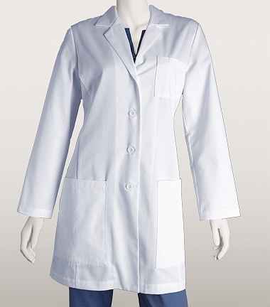 ICU by Barco 34 Inch 5 Pocket Lab Coat With Princess Seams 4451