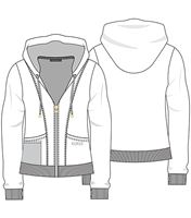 HeartSoul "All Fur Love" Zip Front Hooded Jacket 20320