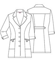 Dickies EDS Women's 31" White Lab Coat-84407