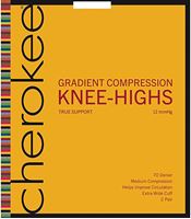 Cherokee Hosiery 6 -2 Pair Packages Of Knee Highs YKHTS2