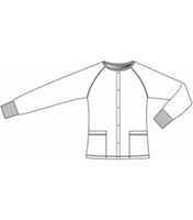 Urbane Women's Fleece Scrub Jacket-9706