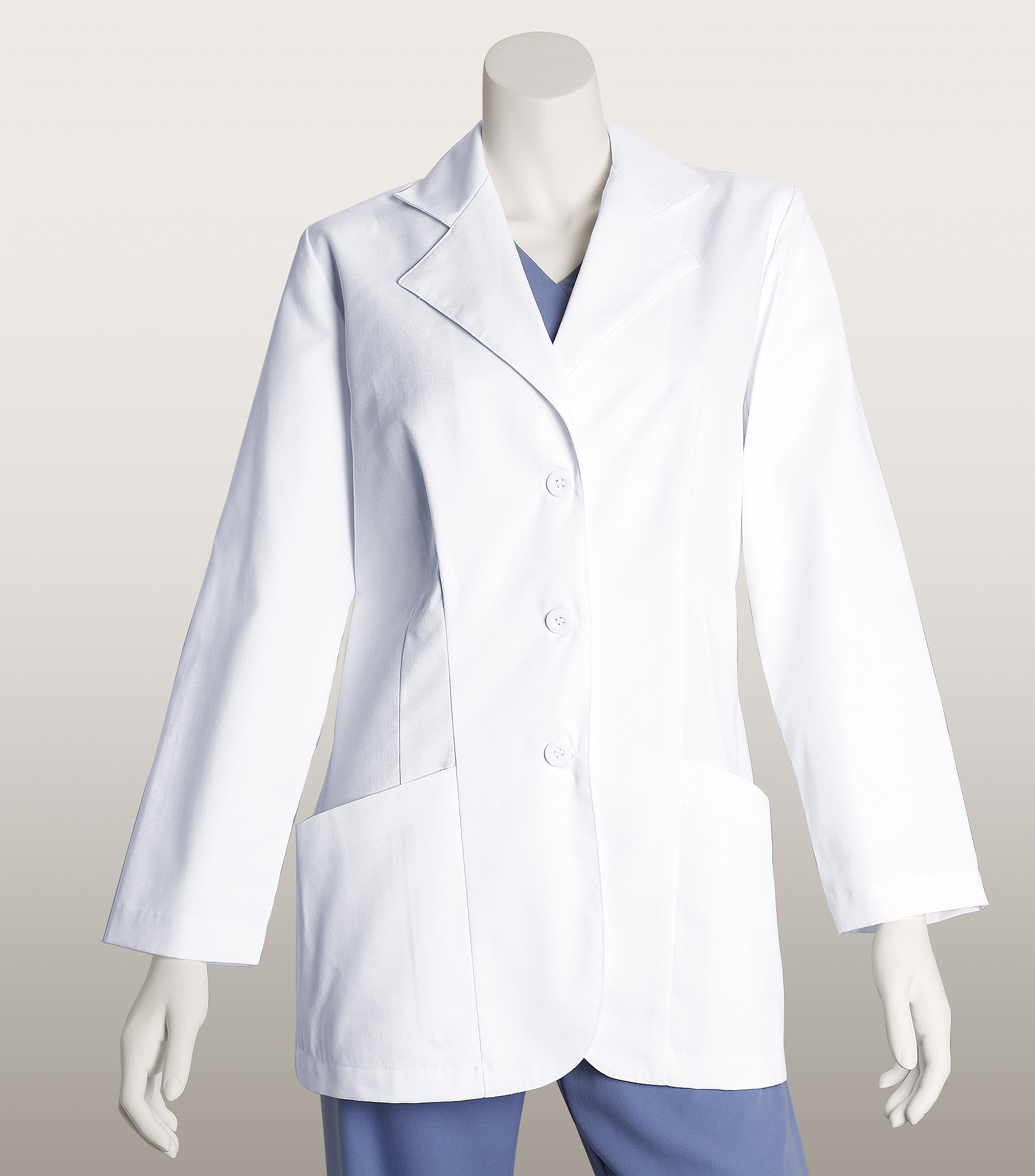 Lab Coats by Barco 30 Inch 2 Pocket 3 Button Lab Coat 1112