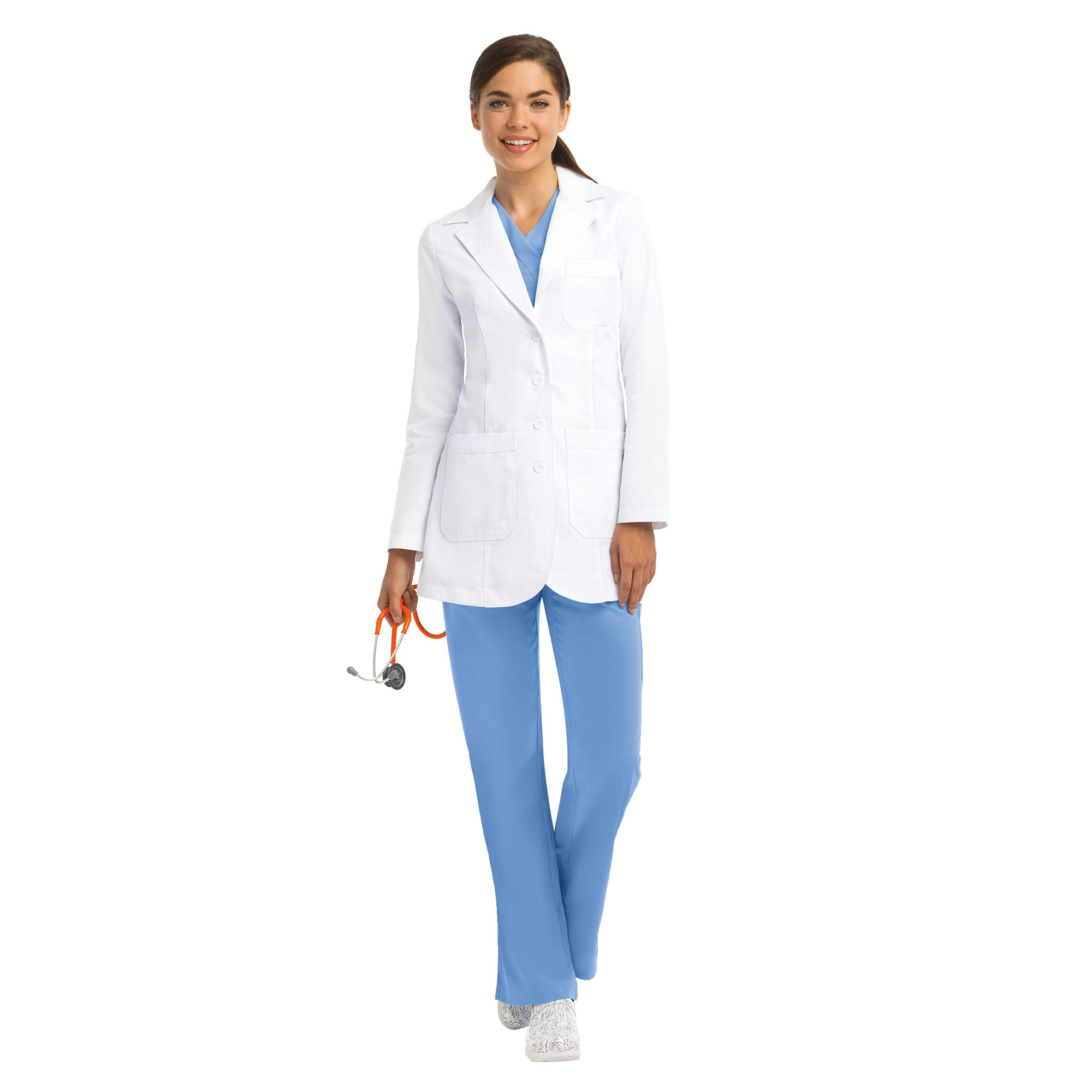 Barco Grey's Anatomy Women's 32" Princess Seam White Lab Coat-4425