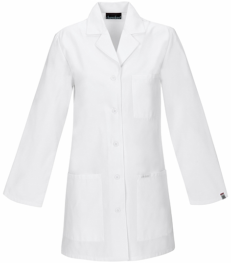 Cherokee Women's 32" White Antimicrobial Lab Coat-1462A