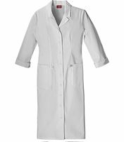 Dickies EDS Women's White Button Front Nurse Scrub Dress-84503