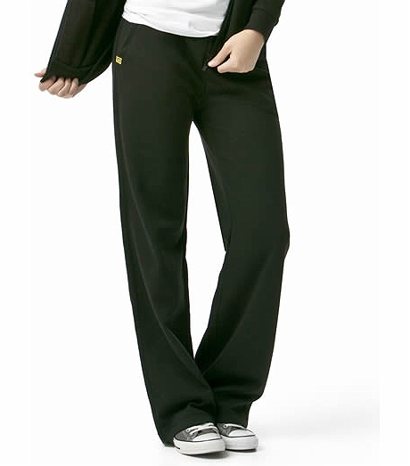 WonderWink Layers Women's Elastic Waist Fleece Track Scrub Pants-5019