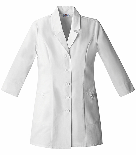 Dickies EDS Women's 31" White Lab Coat-84407