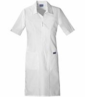 Cherokee WorkWear White Zip Front Nurse Uniform Dress-4501