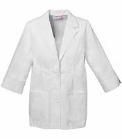 Cherokee Women's  29" 3/4 Sleeve White Lab Coat With Cuffs-2330