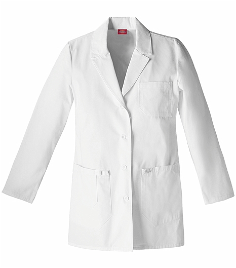 Dickies EDS Women's 30" White Lab Coat-82403