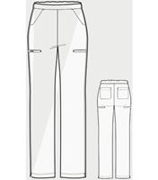 WonderWink HP Women's  Straight Leg Elastic Cargo Scrub Pants-5112