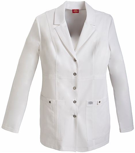 Dickies Xtreme Stretch Women's 28-inch Snap Front Lab Coat - 82400