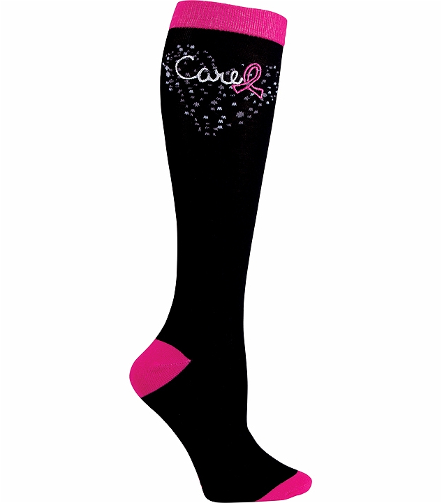 HeartSoul Women's Pink Ribbon Knee High Sock-MYCARINGHEART