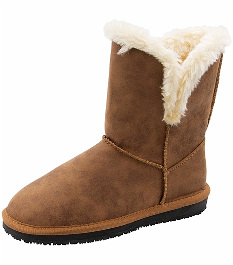 Anywear by Cherokee Women's Bootie-NATURAL