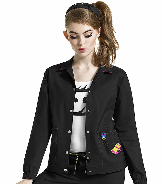 I Love WonderWink Women's Denim Style Jacket-8188