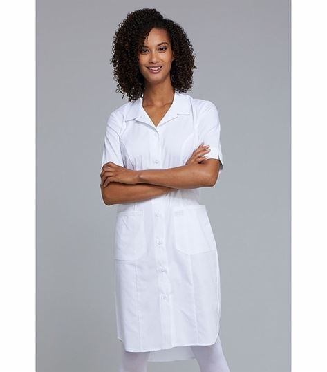 Cherokee Workwear Professionals Button Front High Low Nurse Scrub Dress - WW500