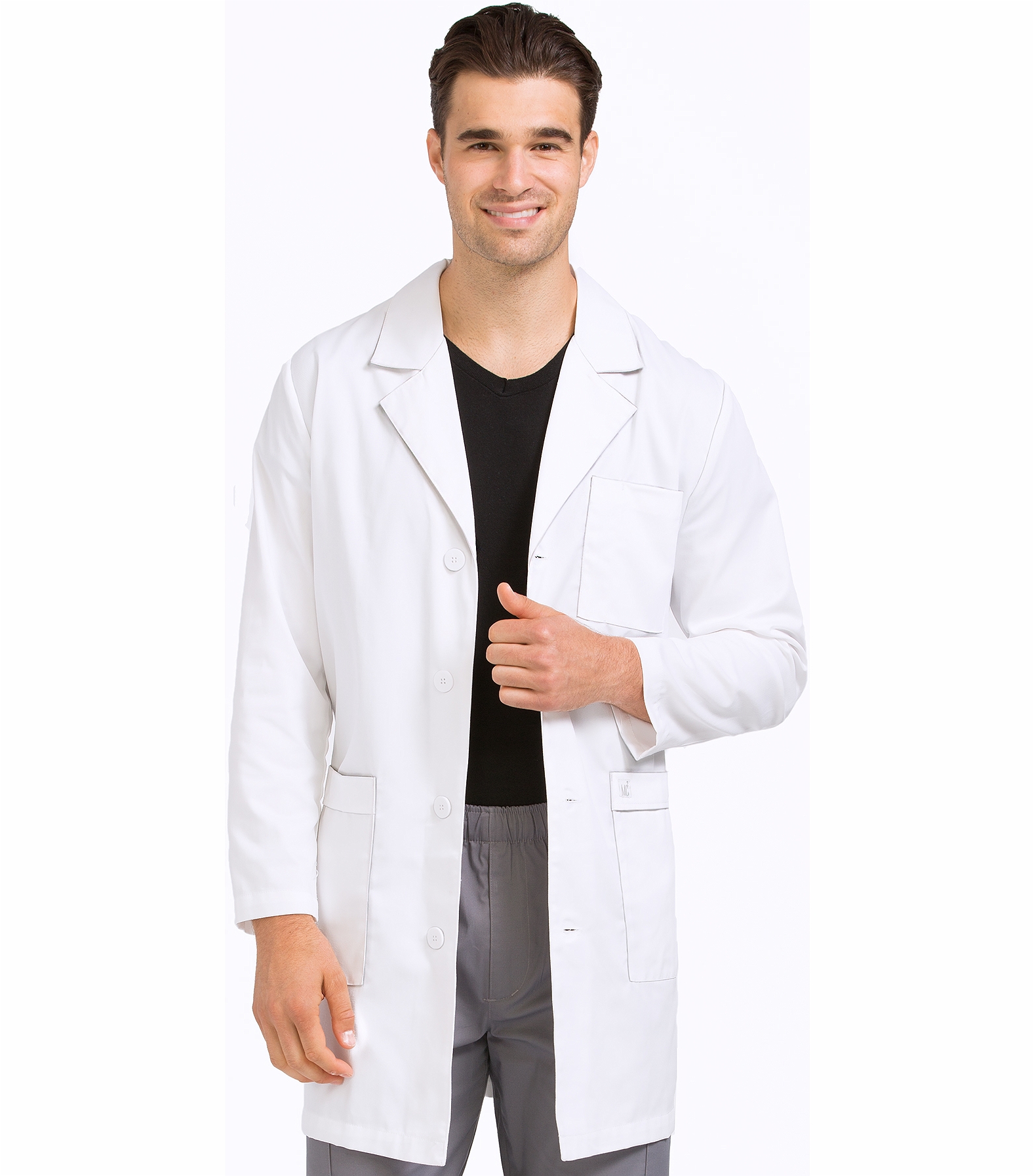 Med Couture Mc2 Men's 38" Doctor Length Lab Coat-MC3048