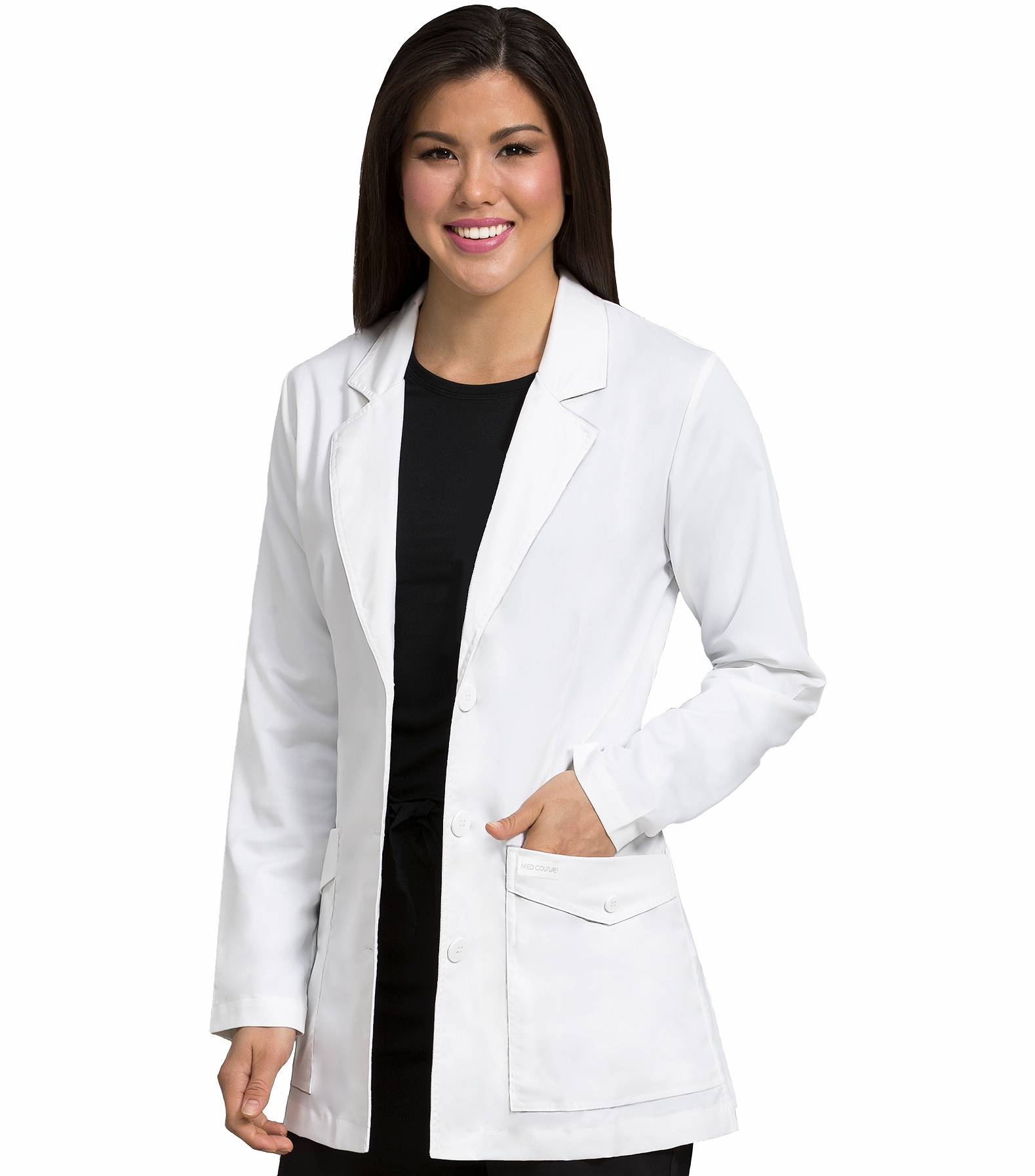 Med Couture Women's 31" Mid Length Lab Coat-5618