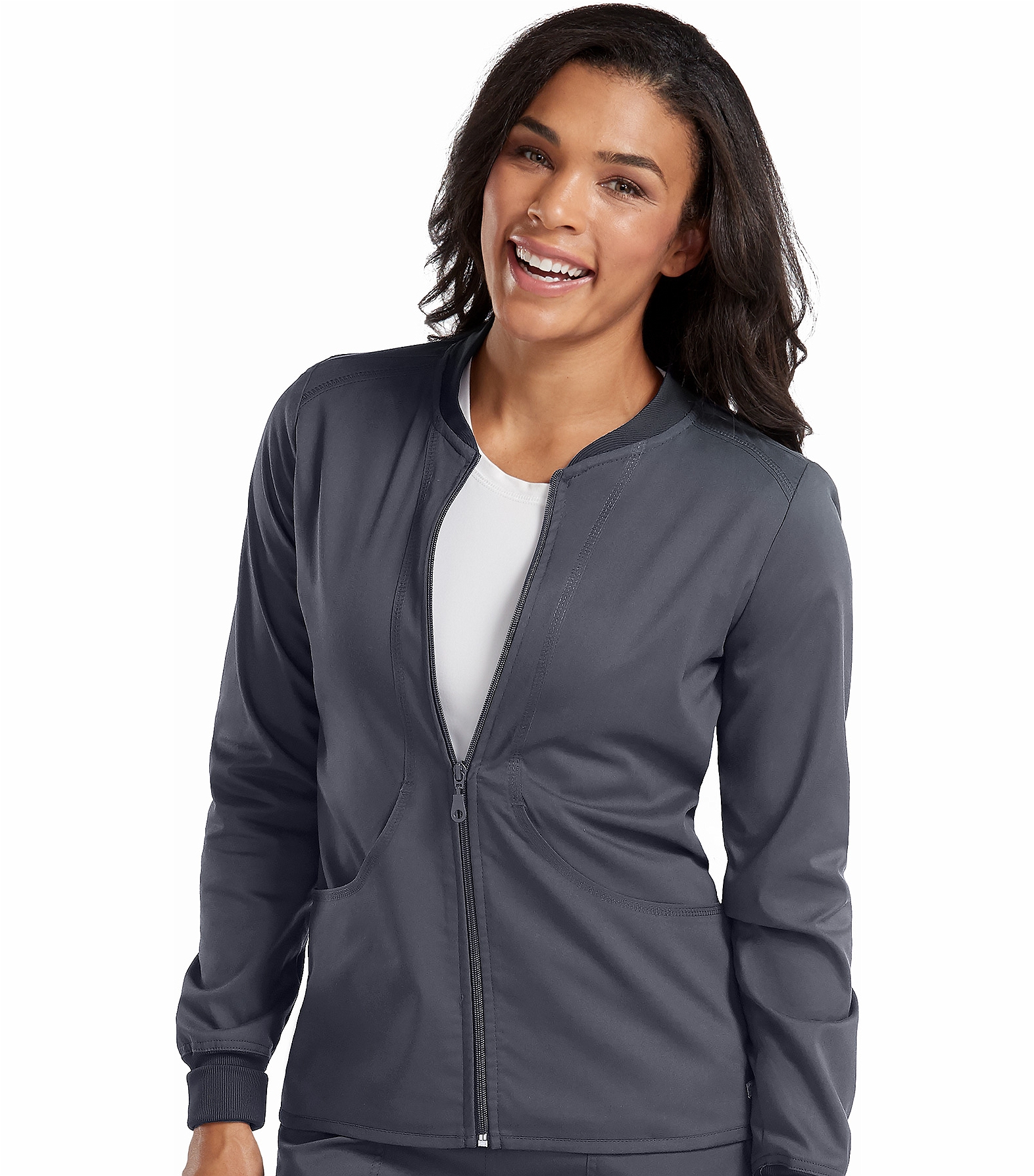 Med Couture Touch Women's Performance Zip-Front Warm Up-7663