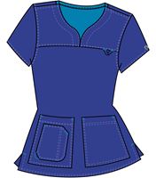 Med Couture Scrubs EZ-FLEX Women's Medical Work Uniform Neckline Lexi Top_8489 