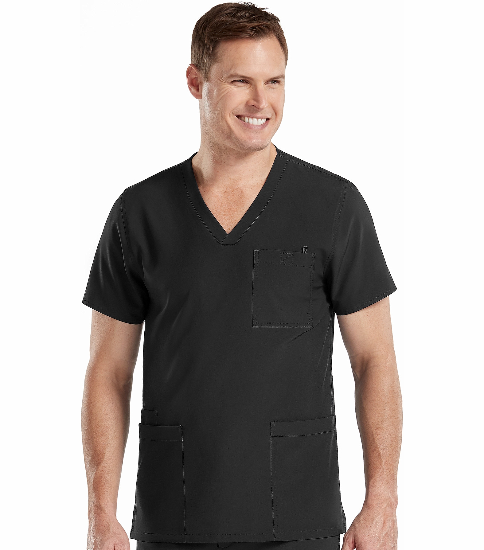 Med Couture Activate Men's 4 Pocket Scrub Top-8528