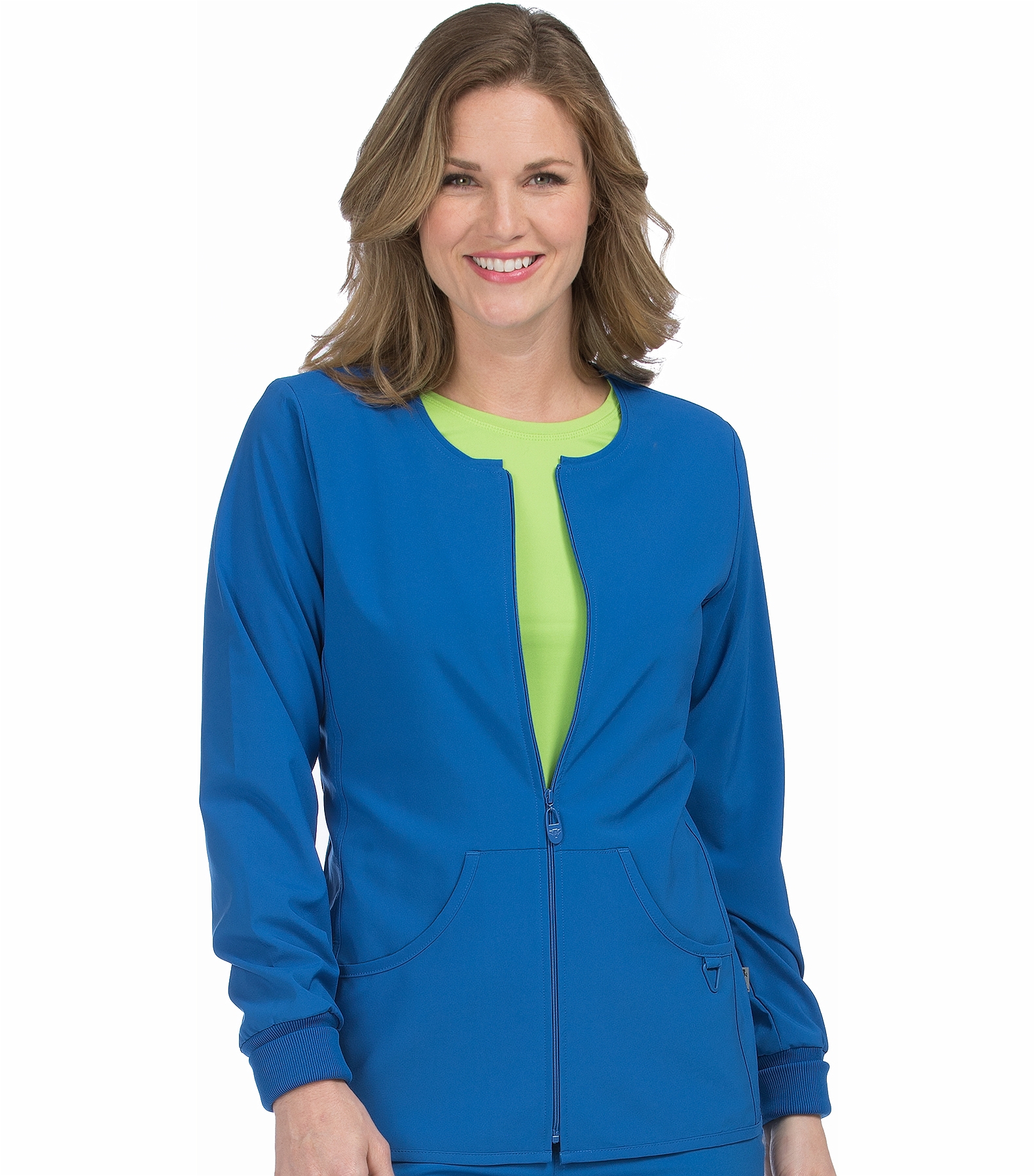Med Couture Activate Women's Zip Front Warm Up Scrub Jacket-8638 ...