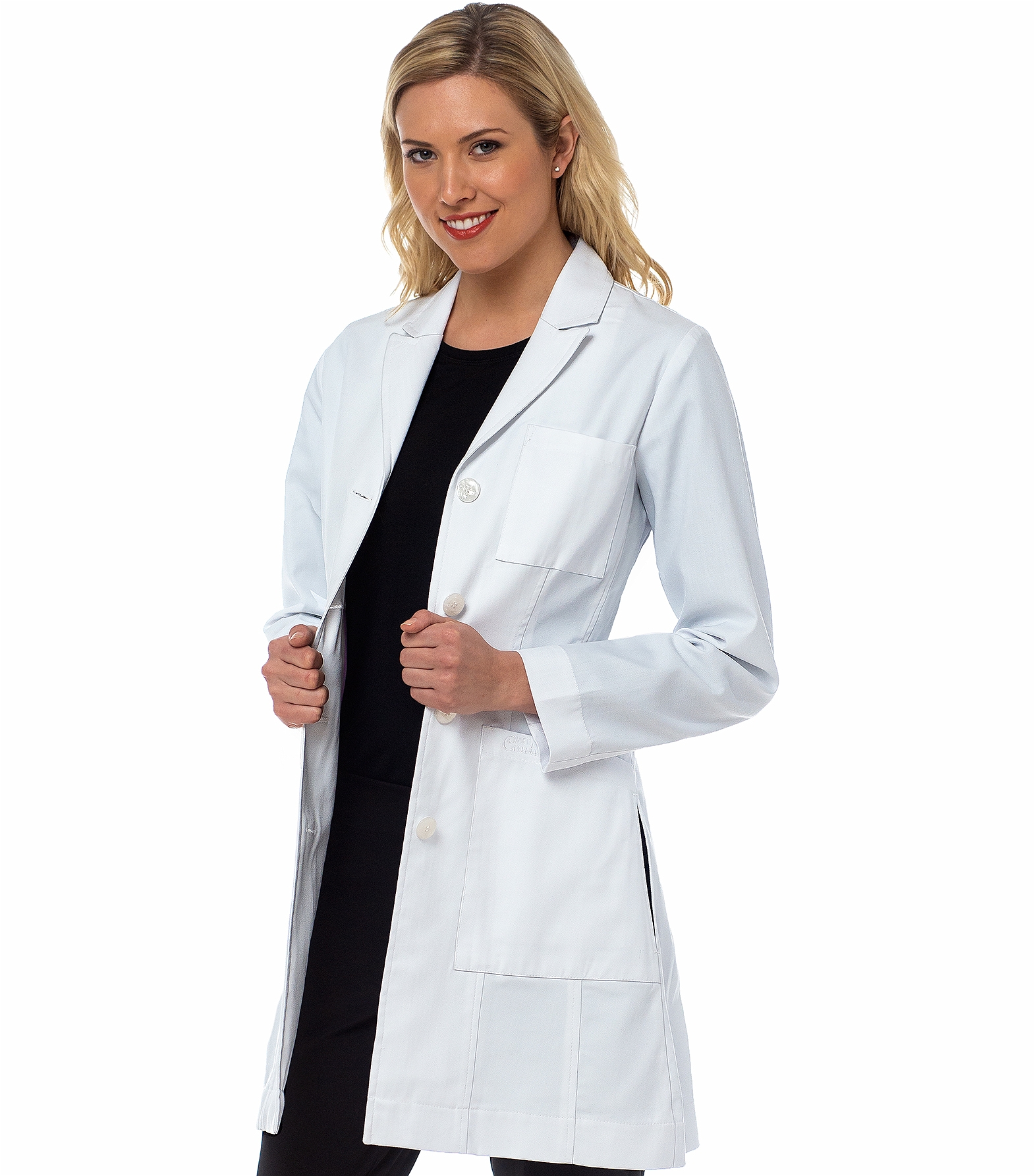 Med Couture Boutique Women's Katherine  White Lab Coat-9632