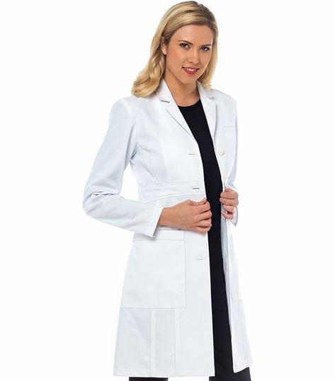 Med Couture Boutique Women's Empire Waist 36-inch  Olivia Lab Coat - 9657