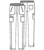 Cherokee  Infinity Women's Tapered Leg Pull-On Scrub Pants-CK050A