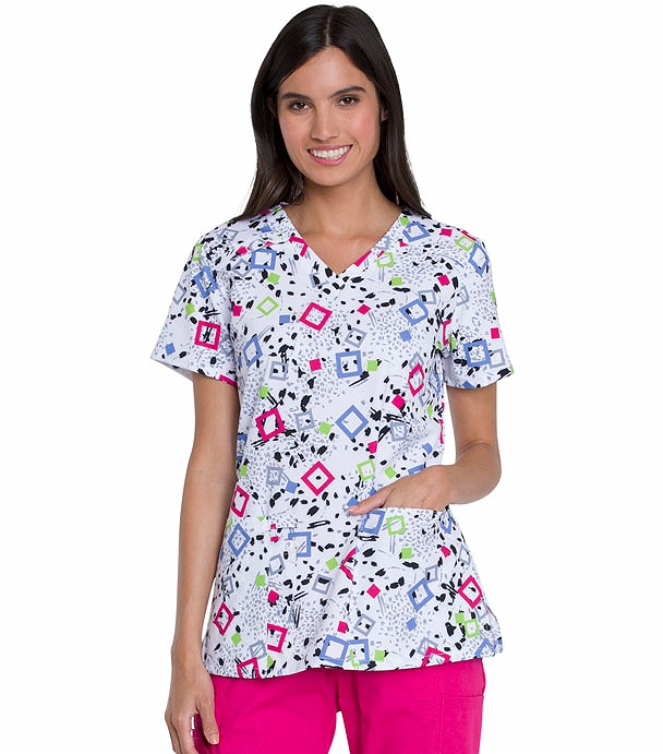 Dickies Everyday Scrubs V-neck Top DK616 | Medical Scrubs Collection