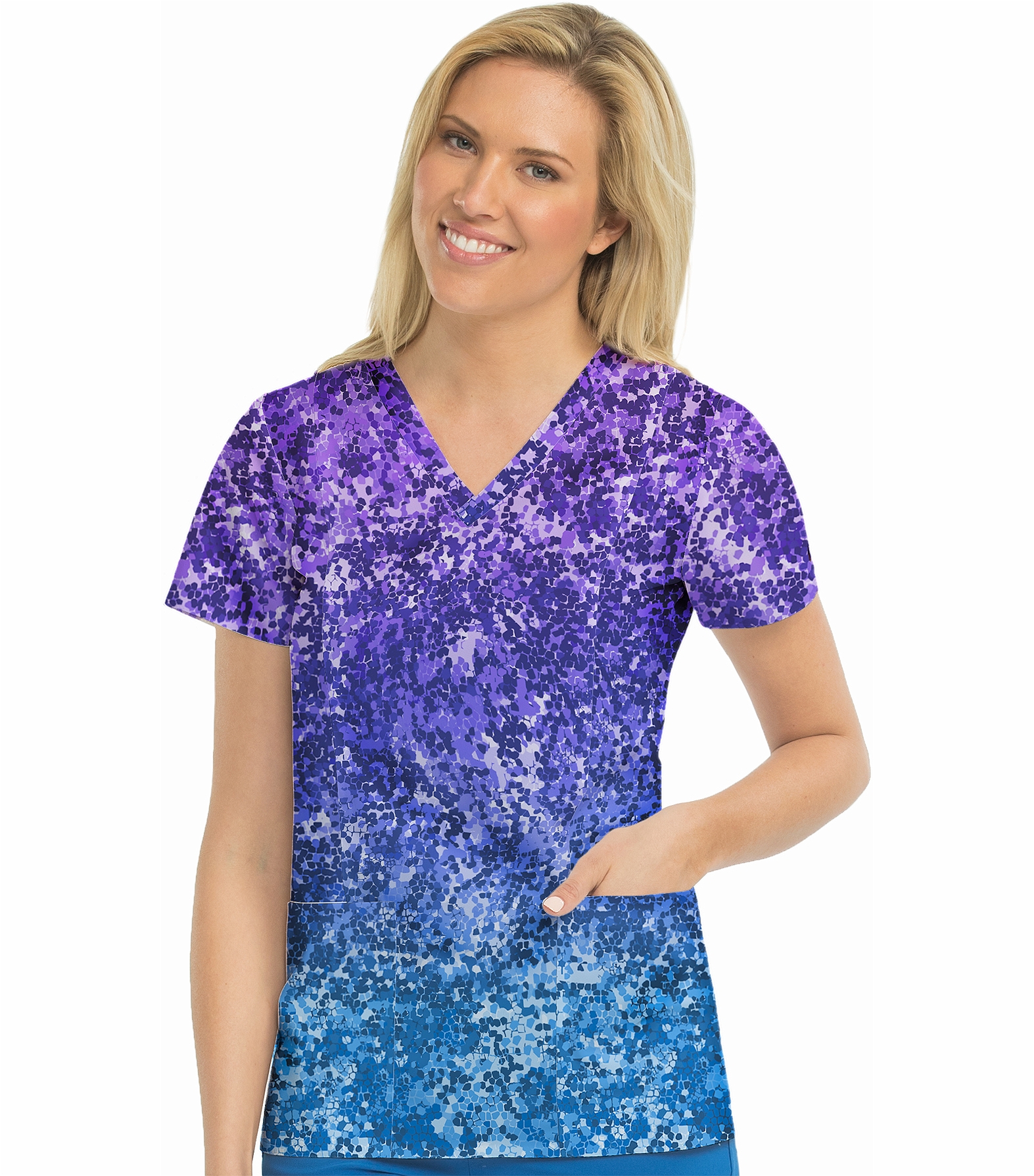 Med Couture Prints Women's Print In-Motion Classic Print Top-8597