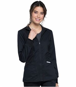 Workflow by Landau Women's Fleece Lined Warm-Up Scrub Jacket-3505