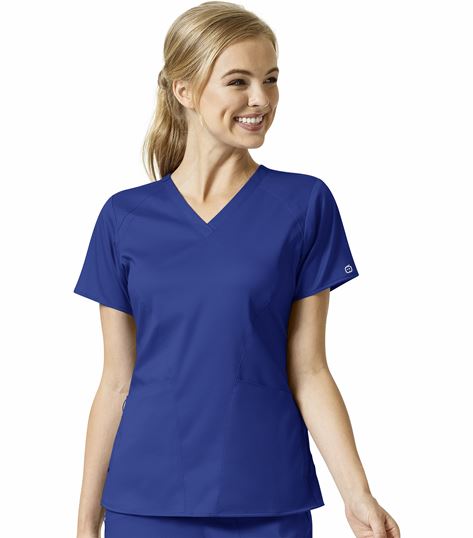 Wonderwink Pro Women S 4 Pocket V Neck Scrub Top 6319 Medical Scrubs Collection