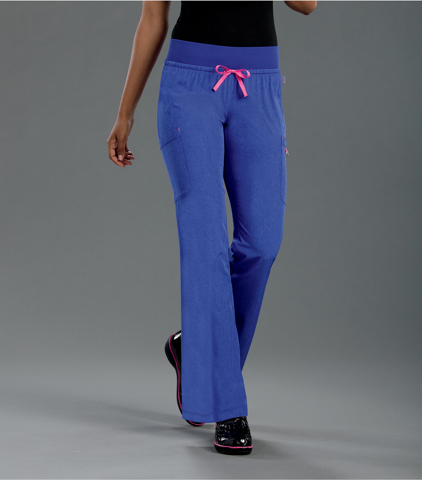 Smitten Women's Elastic Waist Yoga Cargo Scrub Pants-S201019 | Medical ...