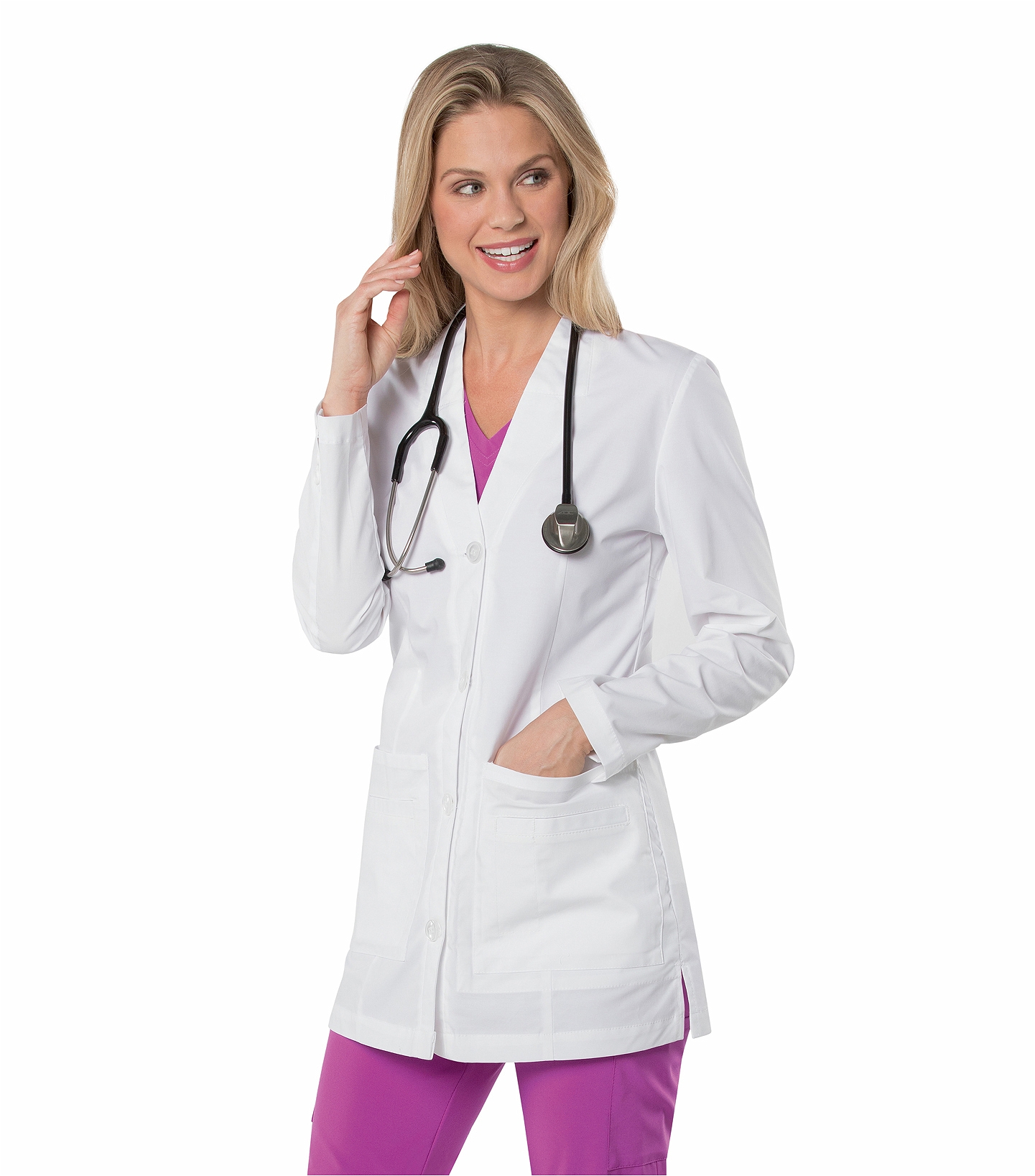 Urbane MEDIA LABCOAT WITH SET IN COLLAR 9875 | Medical Scrubs Collection
