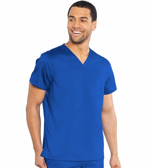 RothWear By Med Couture Men's Cadence One Pocket Scrub Top - 7478