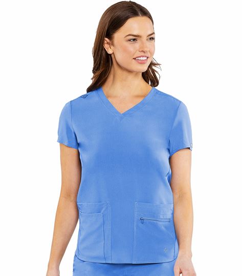 Med Couture Energy Women's Knit Back Scrub Top - 8478