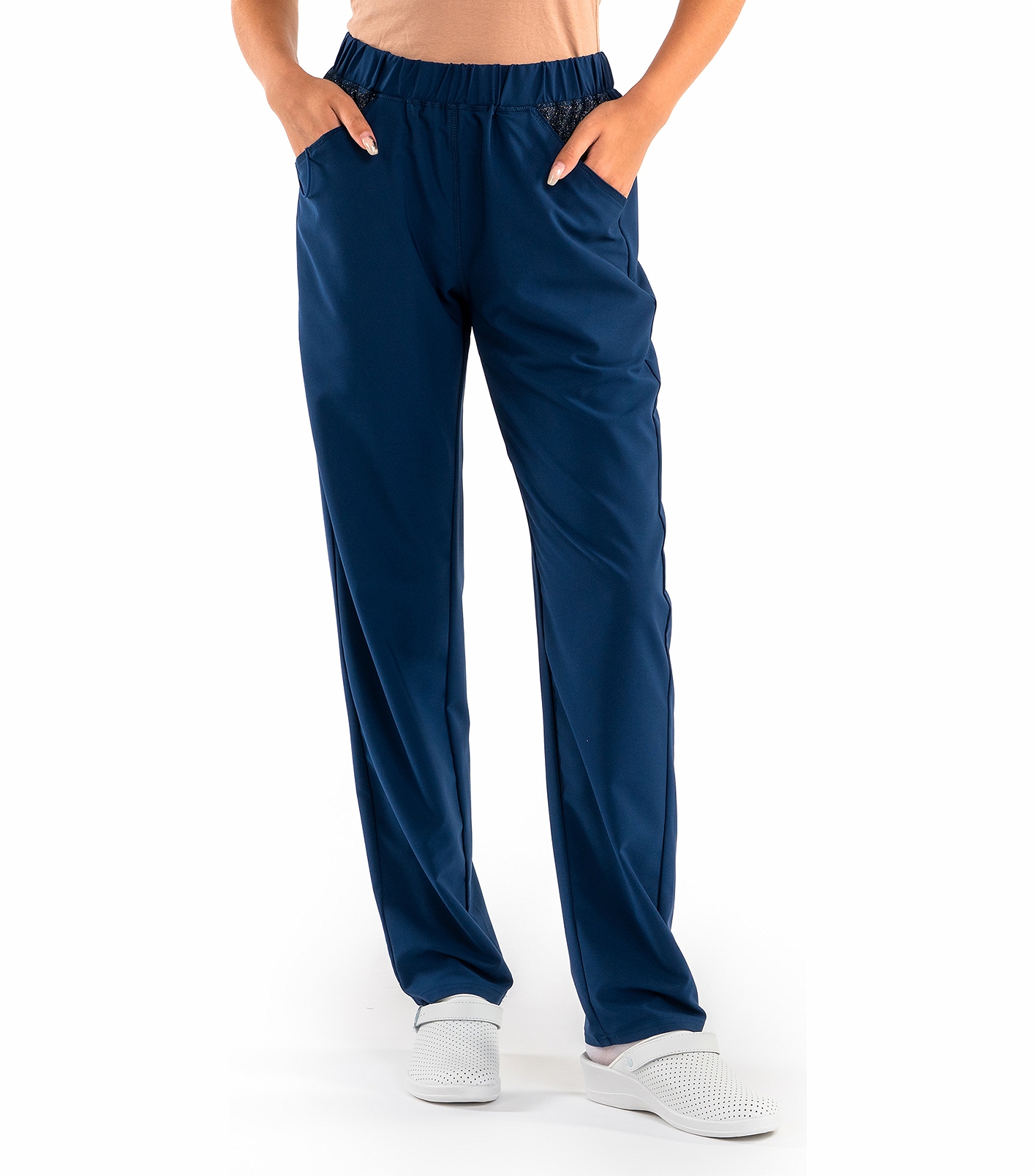Worked In Women's Fashion Scrub Pants With Stylish Shimmer SD304B ...