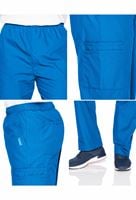 Landau Essentials Relaxed Fit 7-Pocket Elastic Cargo Scrub Pants for Men 8555 