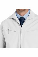 Landau Men's Short Sleeve Zip Up Warm-Up Scrub Jacket-1140