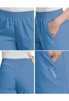 Landau Women's Elastic Waist Straight Leg Scrub Pants-8327