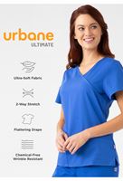 Urbane Women's Double V-Neck Solid Scrub Top-9576