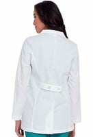 Landau Women's 31" White Lab Coat With 3 Pockets-8726
