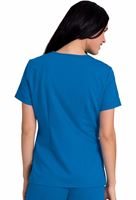 Urbane Women's Short Sleeve Snap Front Warm-Up Scrub Jacket-9034