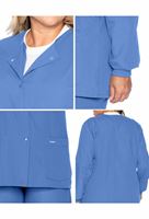 Landau 7525 Womens Snap Front 29 Inch Nursing Scrub Jacket