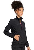 Infinity by Cherokee Women's Antimicrobial Zip Front Warm-Up Jacket -  Scrubs Direct